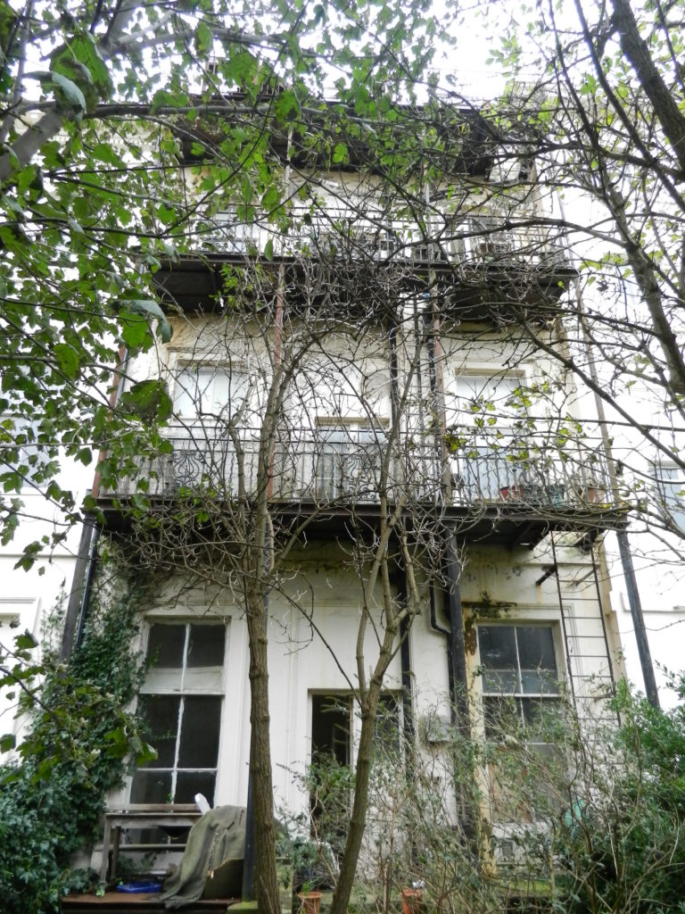 Rear elevation of Norfolk Terrace property before renovation